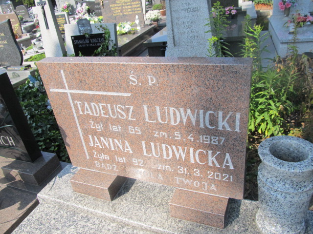 Tadeusz Ludwicki Sieradz Paraf - Grobonet - Wyszukiwarka osób pochowanych
