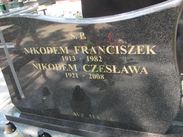Franciszek Nikodem 1913 Sieradz Paraf - Grobonet - Wyszukiwarka osób pochowanych