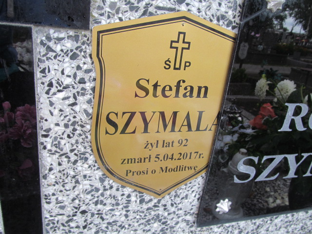 Stefan Szymala 1924 Sieradz Paraf - Grobonet - Wyszukiwarka osób pochowanych