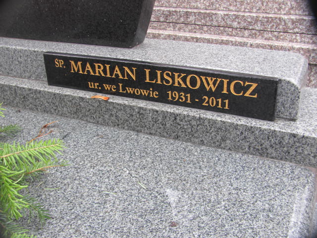 Marian Liskowicz 1931 Sieradz Paraf - Grobonet - Wyszukiwarka osób pochowanych