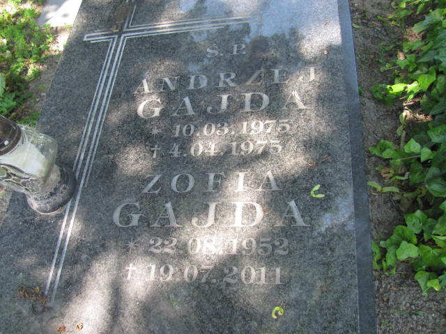  Gajda 1975 Sieradz Paraf - Grobonet - Wyszukiwarka osób pochowanych