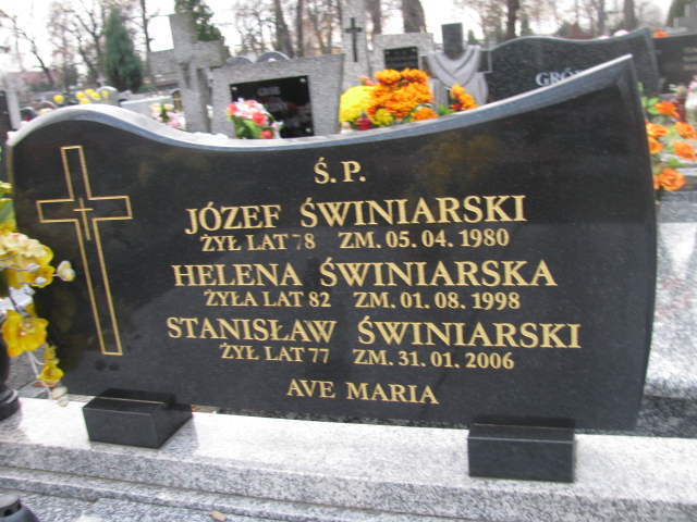 Henryk Świniarski 1931 Sieradz Paraf - Grobonet - Wyszukiwarka osób pochowanych