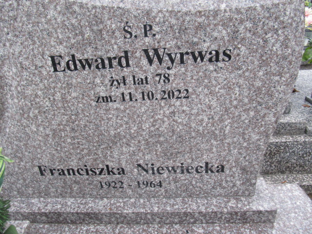 Edward Wyrwas 1944 Sieradz Paraf - Grobonet - Wyszukiwarka osób pochowanych