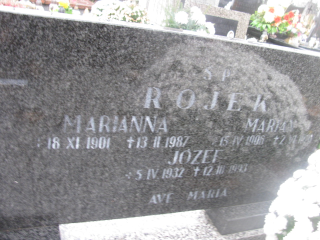 Józef Rojek 1932 Sieradz Paraf - Grobonet - Wyszukiwarka osób pochowanych