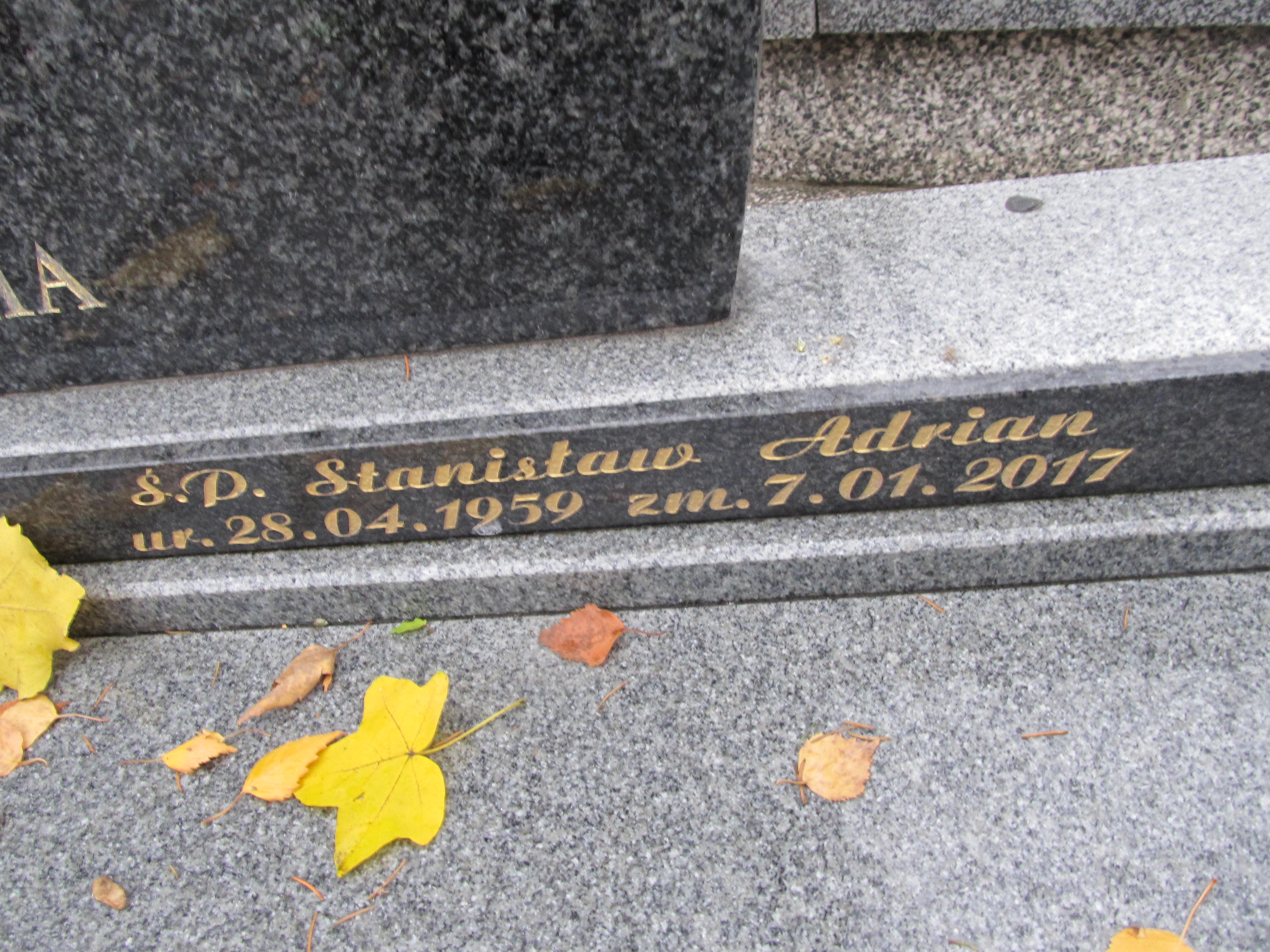 Andrzej Adjan 1953 Sieradz Paraf - Grobonet - Wyszukiwarka osób pochowanych