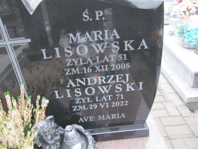 Maria Lisowska 1957 Sieradz Paraf - Grobonet - Wyszukiwarka osób pochowanych