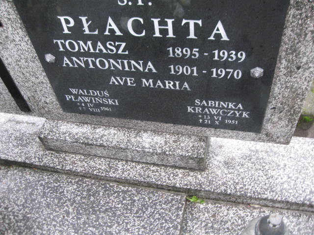  Pławiński 1961 Sieradz Paraf - Grobonet - Wyszukiwarka osób pochowanych