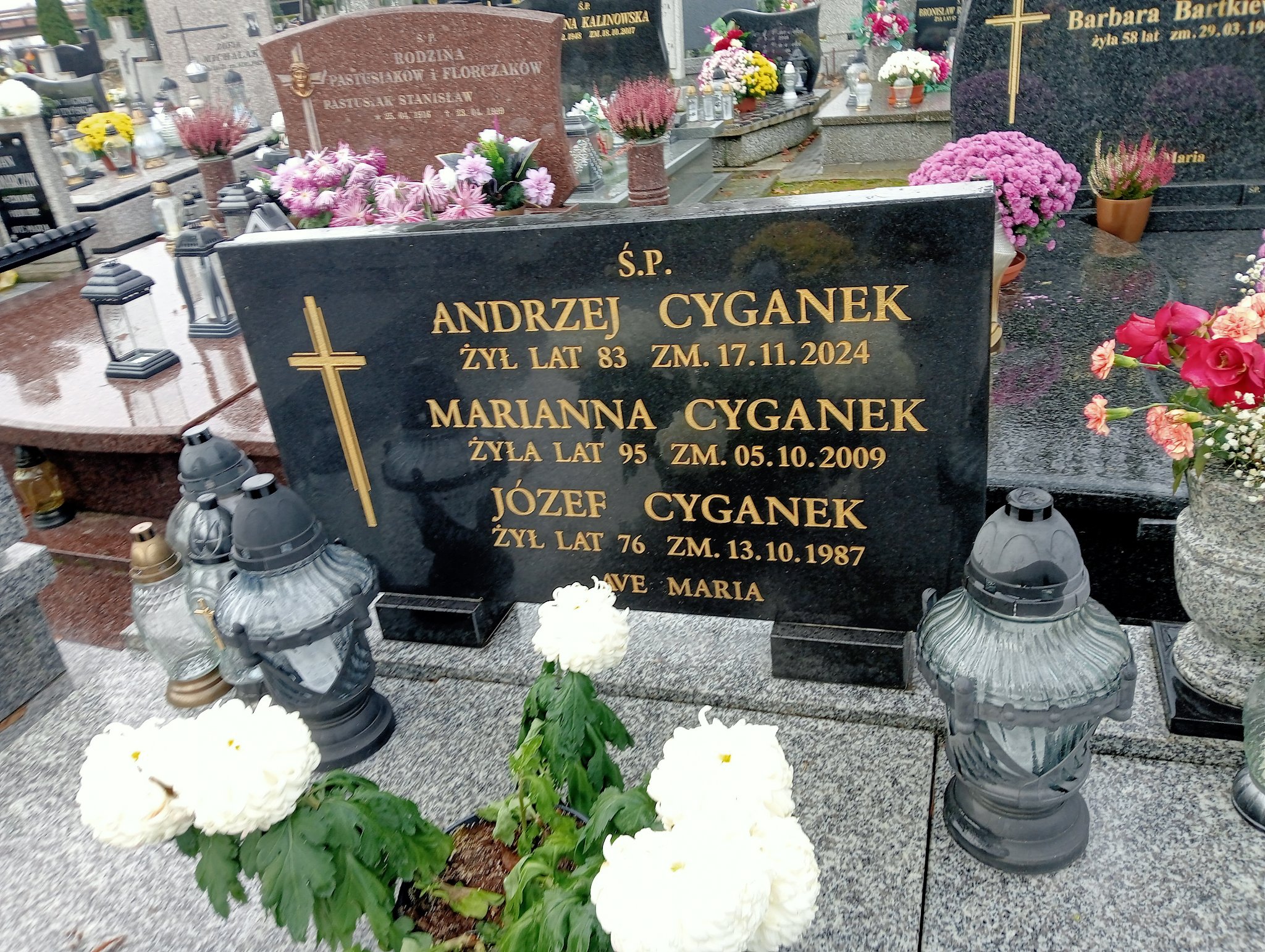 Andrzej Cyganek 1941 Sieradz Paraf - Grobonet - Wyszukiwarka osób pochowanych