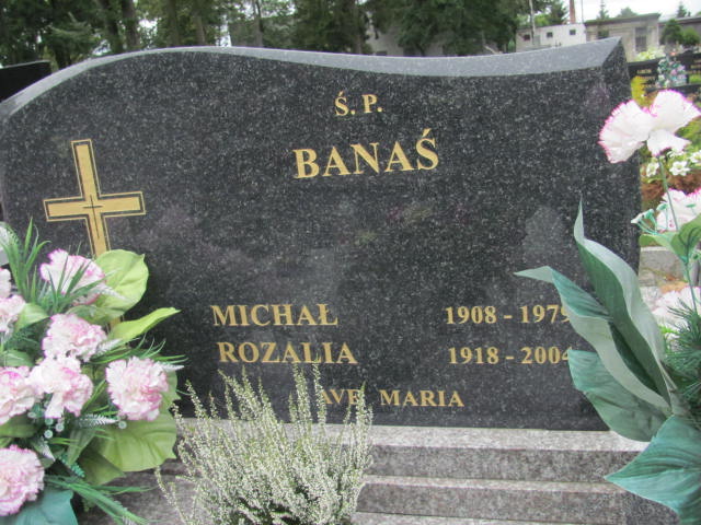 Rozalia Banaś 1918 Sieradz Paraf - Grobonet - Wyszukiwarka osób pochowanych