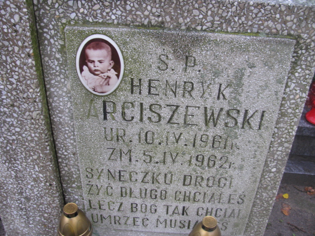 Henryk Arciszewski 1961 Sieradz Paraf - Grobonet - Wyszukiwarka osób pochowanych
