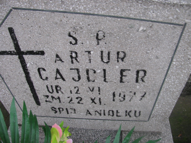 Artur Cajdler 1977 Sieradz Paraf - Grobonet - Wyszukiwarka osób pochowanych