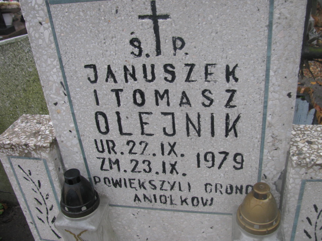 Janusz Olejnik 1979 Sieradz Paraf - Grobonet - Wyszukiwarka osób pochowanych