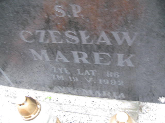 Czesław Marek 1907 Sieradz Paraf - Grobonet - Wyszukiwarka osób pochowanych