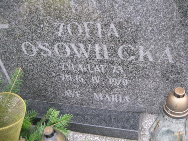Zofia Osowiecka 1906 Sieradz Paraf - Grobonet - Wyszukiwarka osób pochowanych