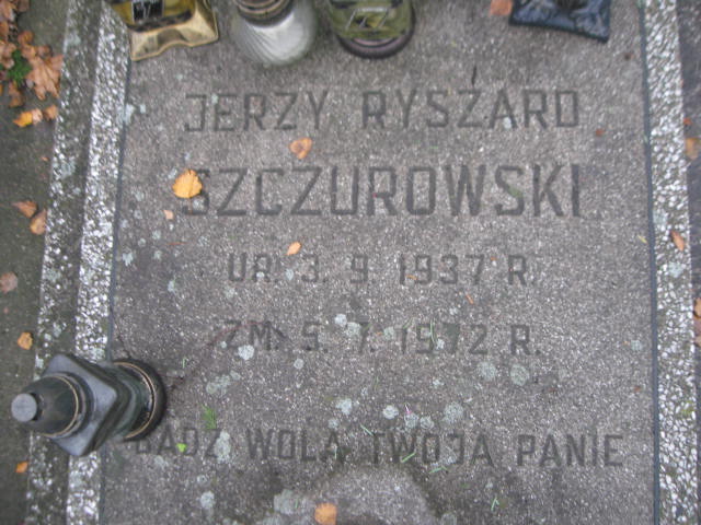 Jerzy Ryszard Szczurowski 1937 Sieradz Paraf - Grobonet - Wyszukiwarka osób pochowanych