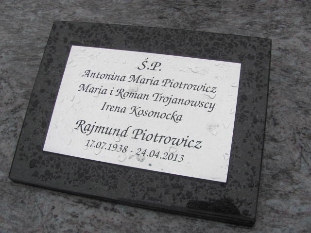 Maria Trojanowska Sieradz Paraf - Grobonet - Wyszukiwarka osób pochowanych